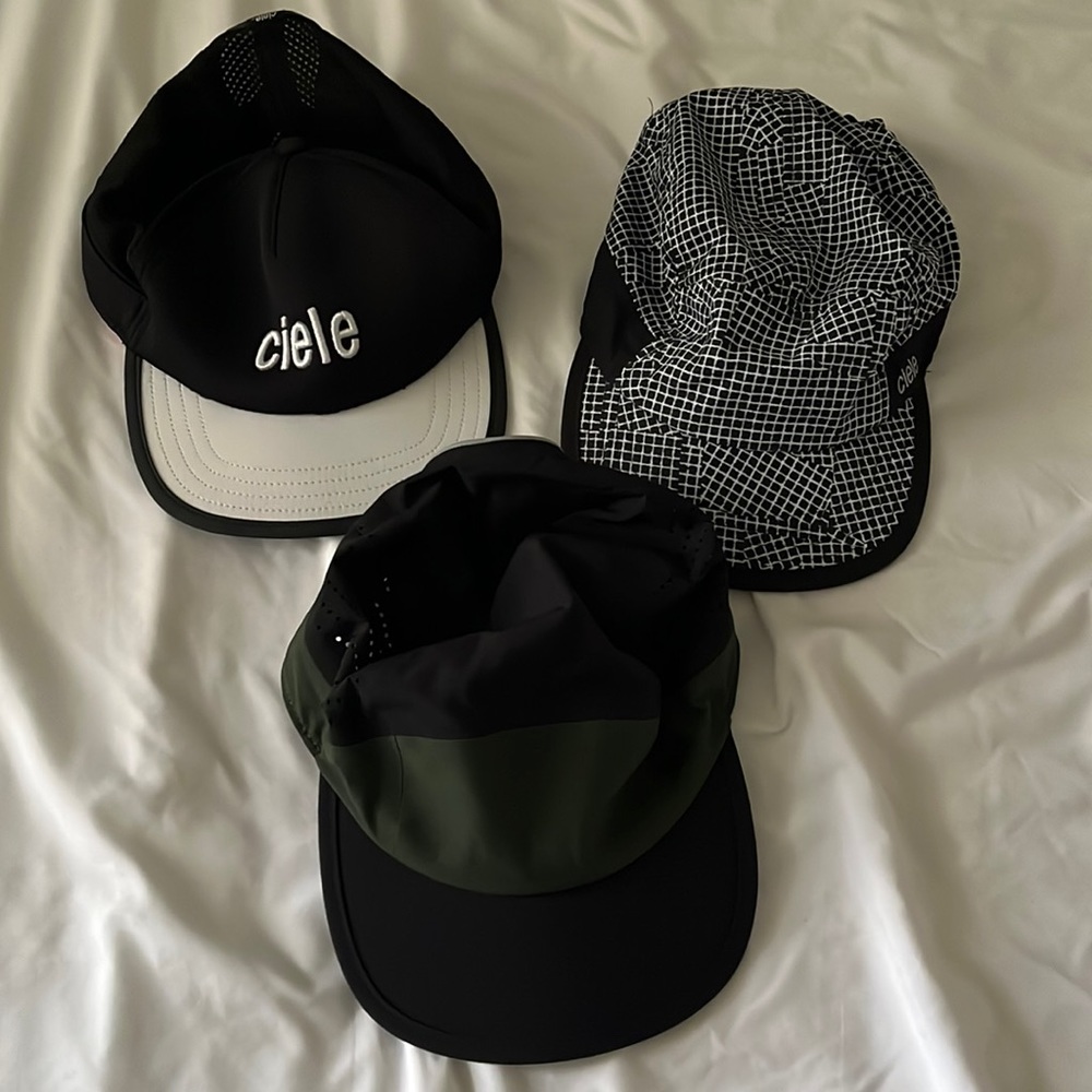 Ciele & melin running / athletic hats - all 3